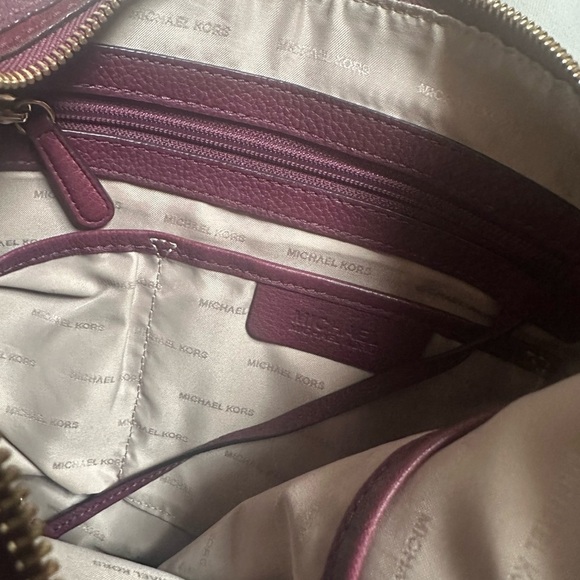 Michael Kors Red Studded Hobo Bag - Picture 6 of 7